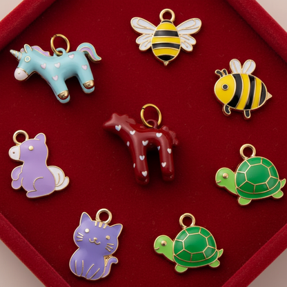 Red Horse Charm - Red Jewelry Tray