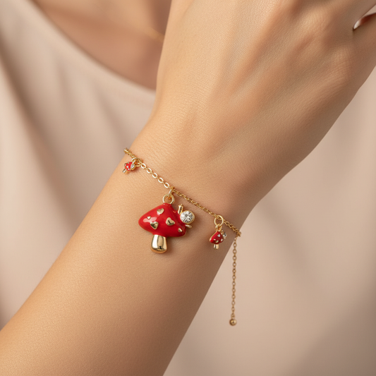 Red Mushroom Charm - Wrist Lifestyle