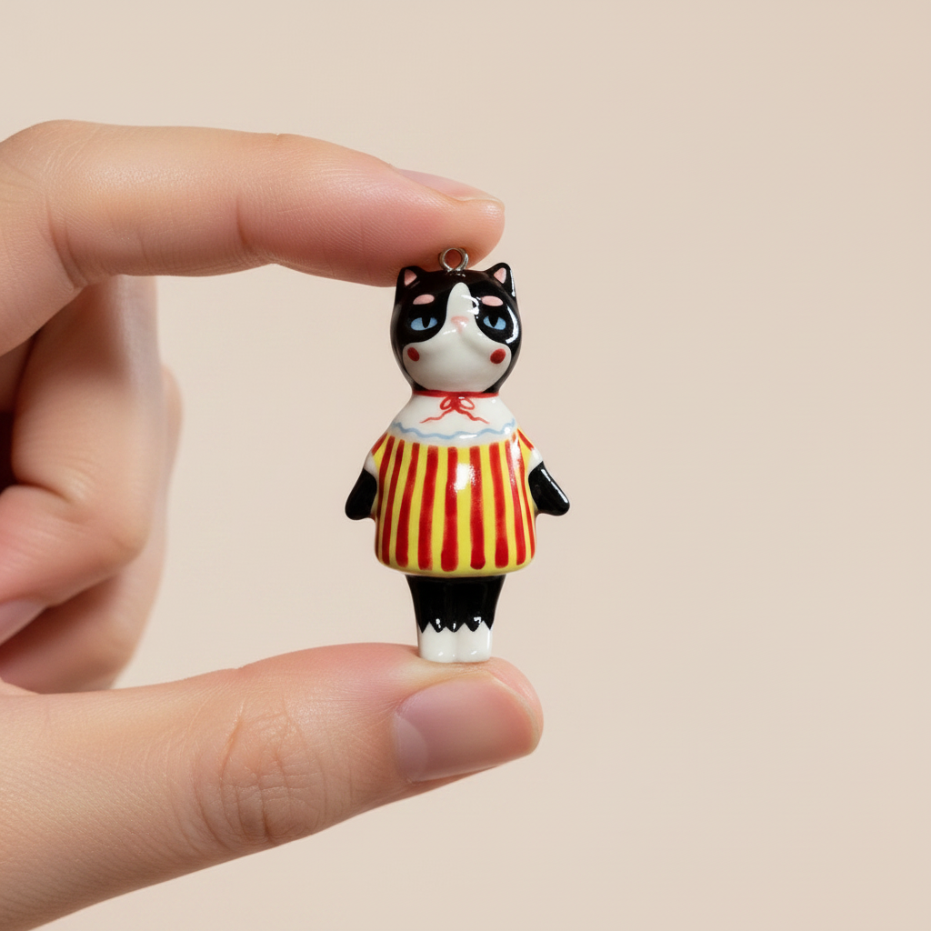 Red Stripe Cat - Hand