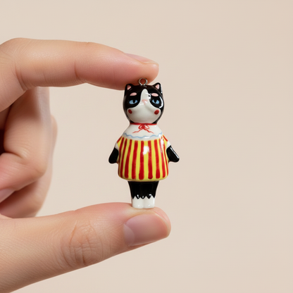 Red Stripe Cat - Hand