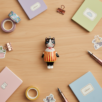 Red Stripe Cat - Stationery
