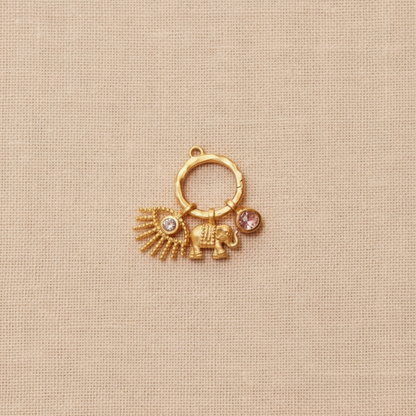 Ring Clasp Charms Flatlay