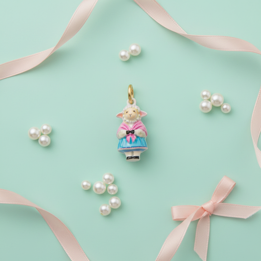Sheep Charm 9 - Mint Green