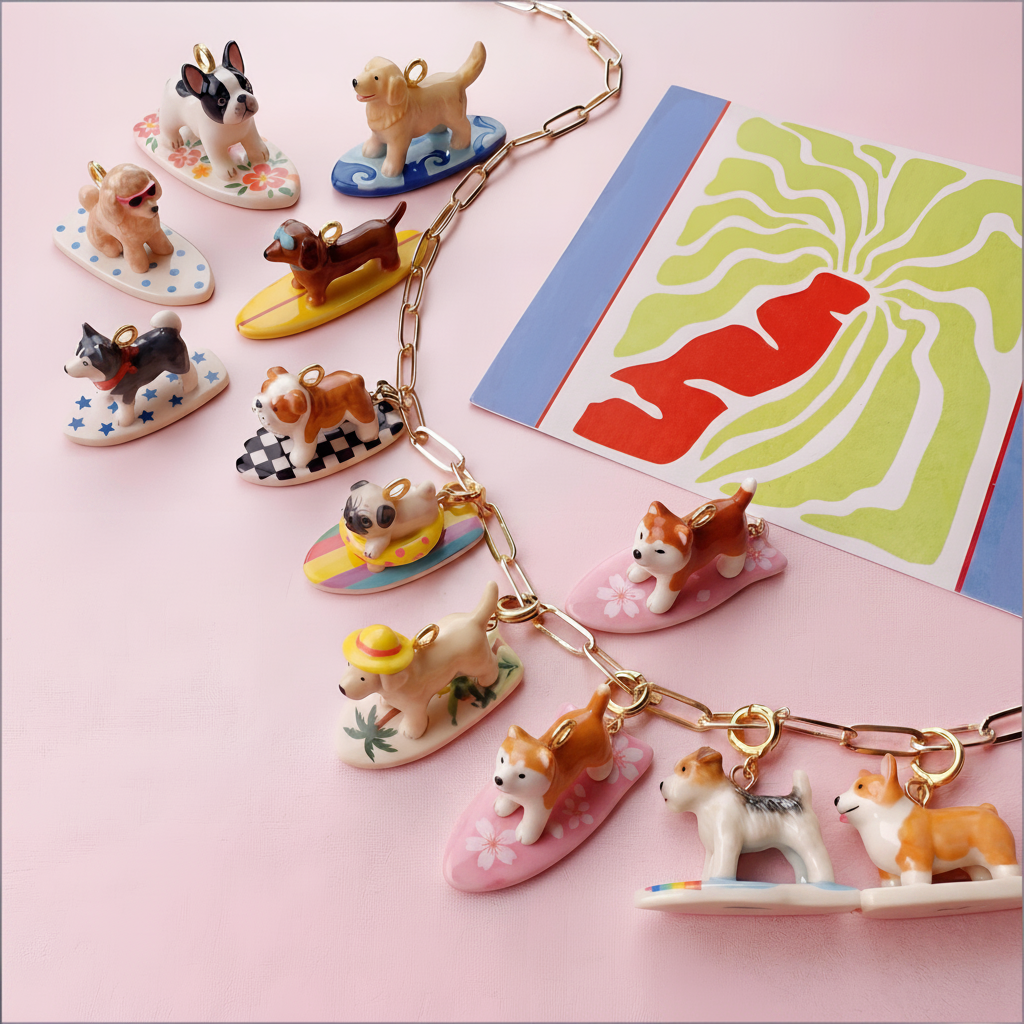 Shiba Inu Charm - Pink Lifestyle