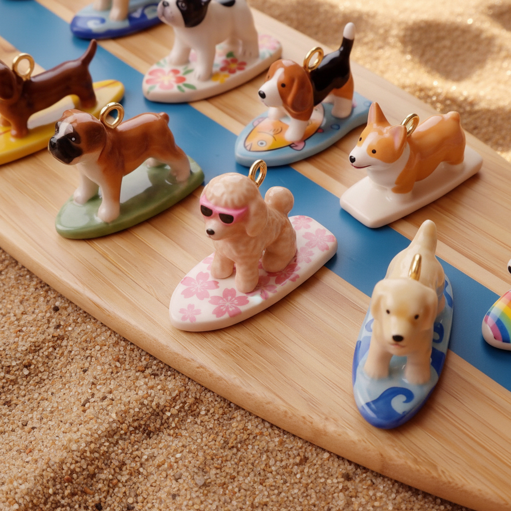 Shiba Inu Charm - Wooden Board Display