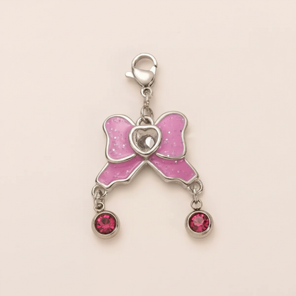 Silver Bow Charm - Close Up