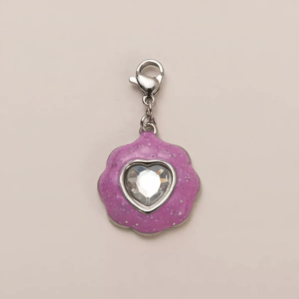 Silver Cookie Charm - Front