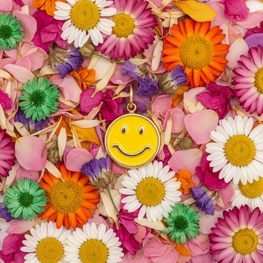 Smiley with flowers