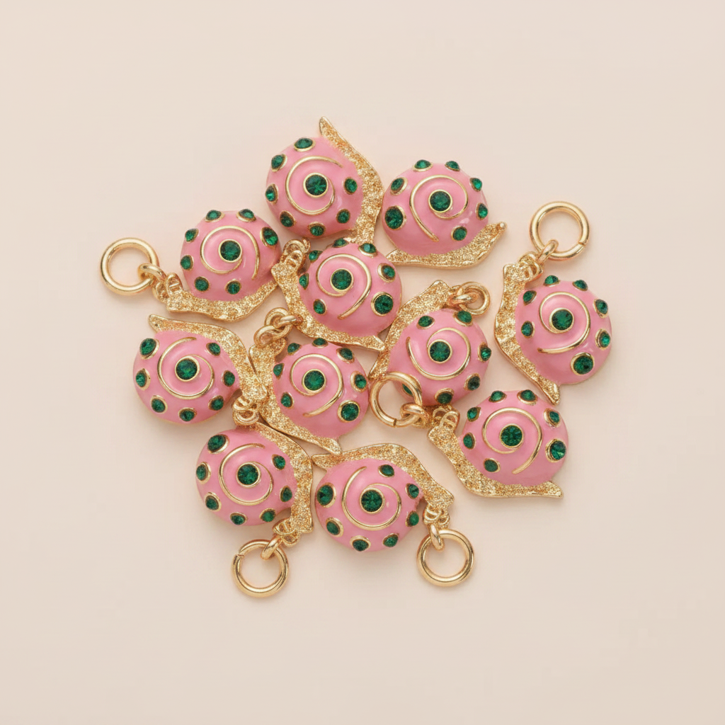 Snail Charm - Group Flat Lay