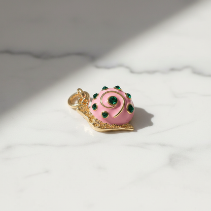 Snail Charm - Marble