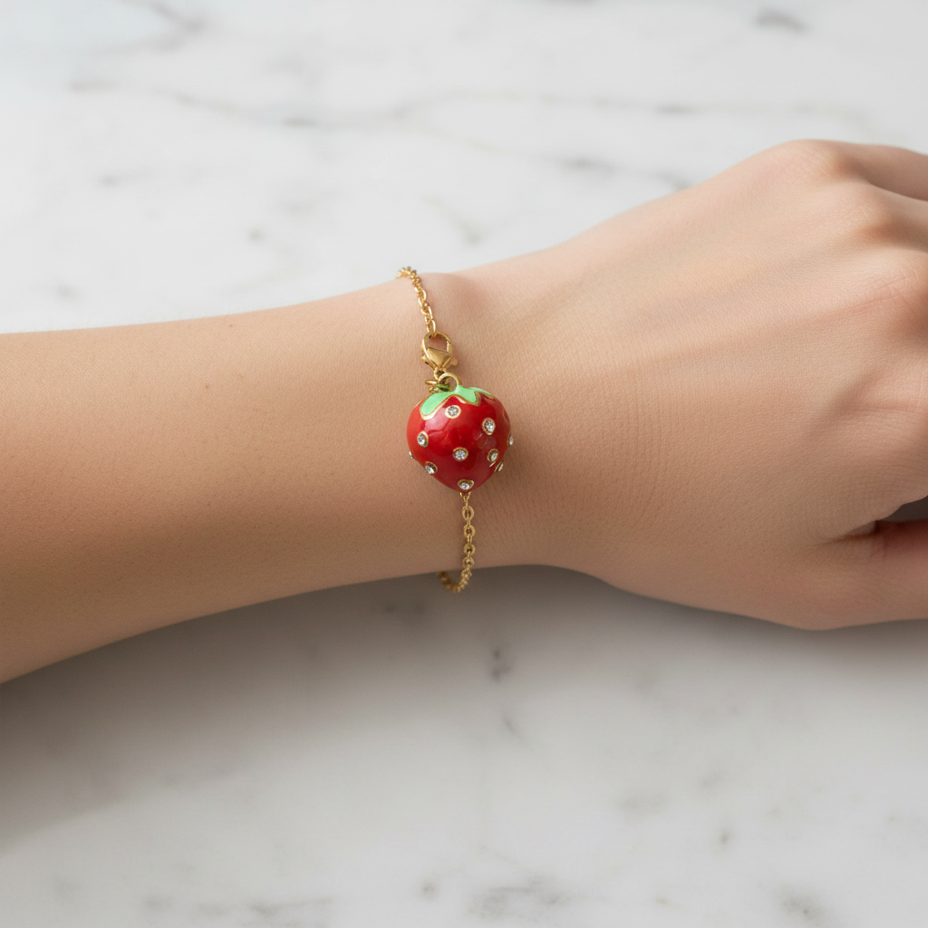 Strawberry Charm - Bracelet