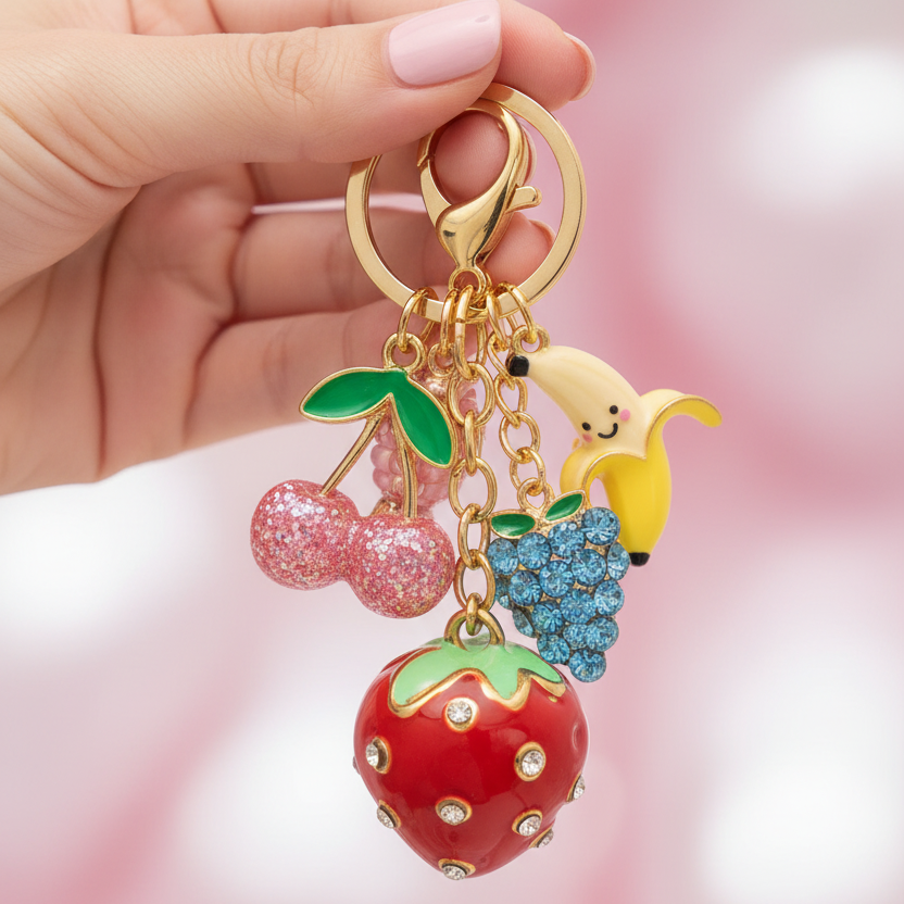Strawberry Charm - Keychain