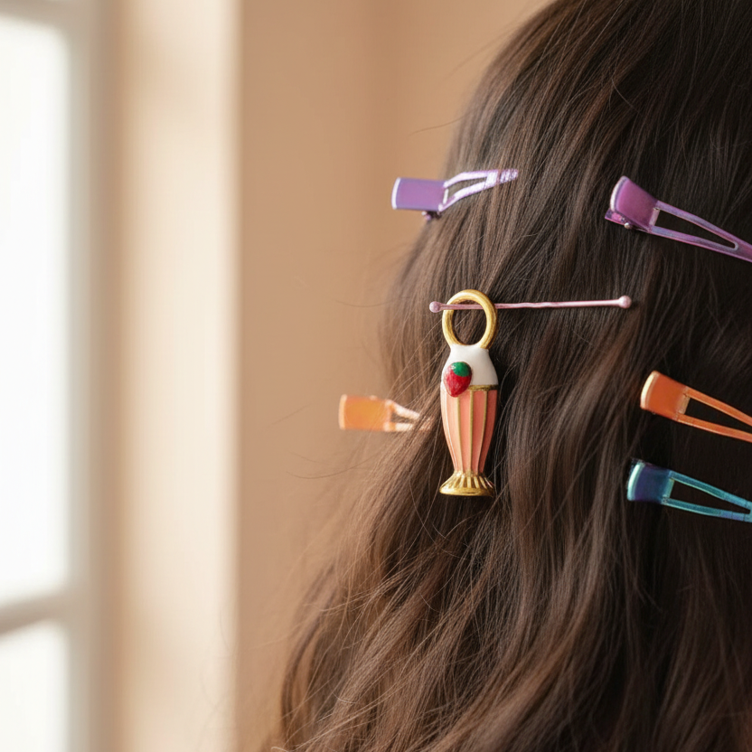 Strawberry Milkshake - Bobby Pin Hair