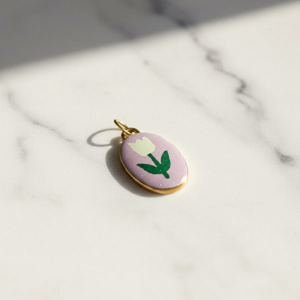 Tulip Enamel Charm 5