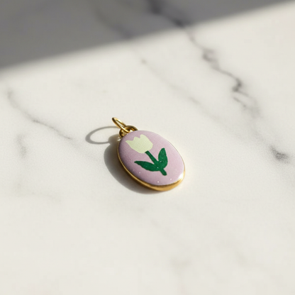 Tulip Enamel Charm 5