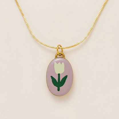 Tulip Enamel Charm 7