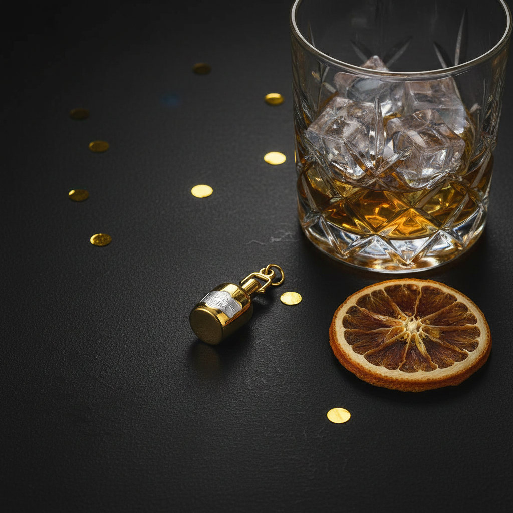 Whiskey Bottle - Bar Flatlay