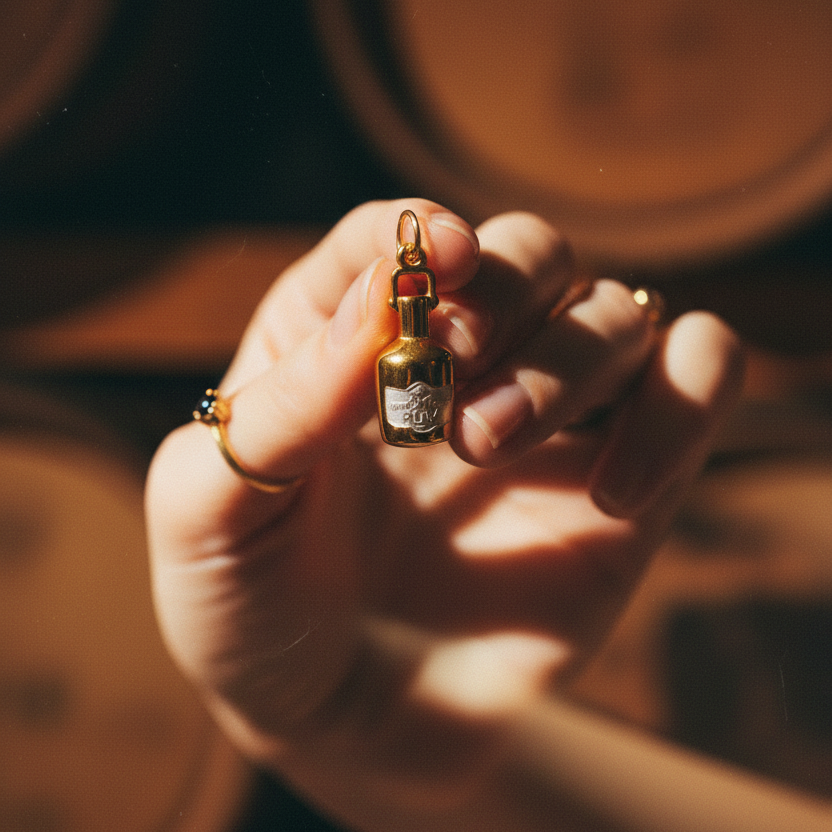 Whiskey Bottle - Hand Hold