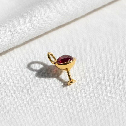 Wine Glass Charm - Linen Flat Lay